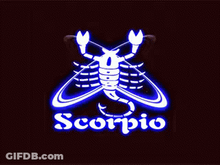 Scorpio Sign With Scorpion GIF