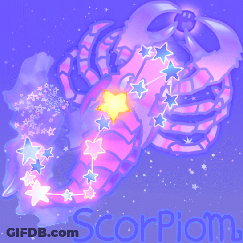 Scorpion Drawing With Word Scorpion GIF