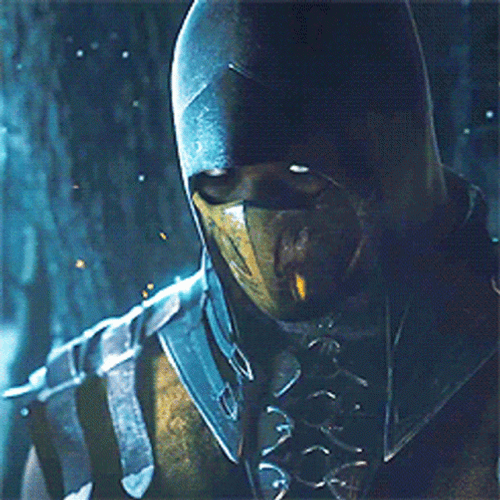 Scorpion Get Over Here Bright Scary Eyes GIF