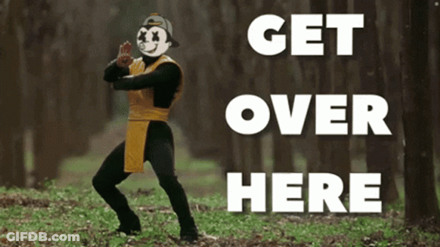 Scorpion Get Over Here Long Arms GIF