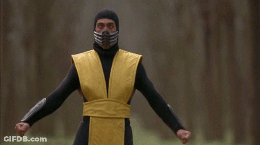 Scorpion Get Over Here Ready To Fight GIF