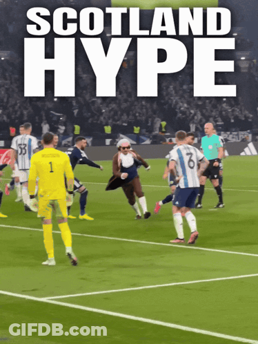 Scotland Hype Soccer Game Poster GIF
