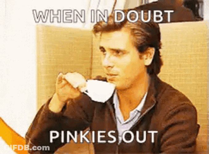 Scott Disick When In Doubt Pinky Out GIF