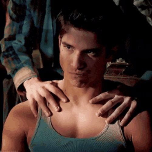Scott McCall Teen Wolf Saying Yes Using Eyebrows GIF