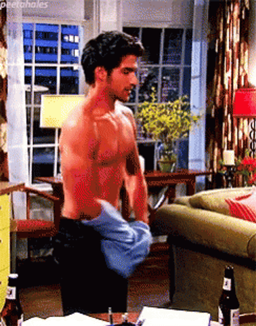 Scott McCall Teen Wolf Taking Off Clothes GIF
