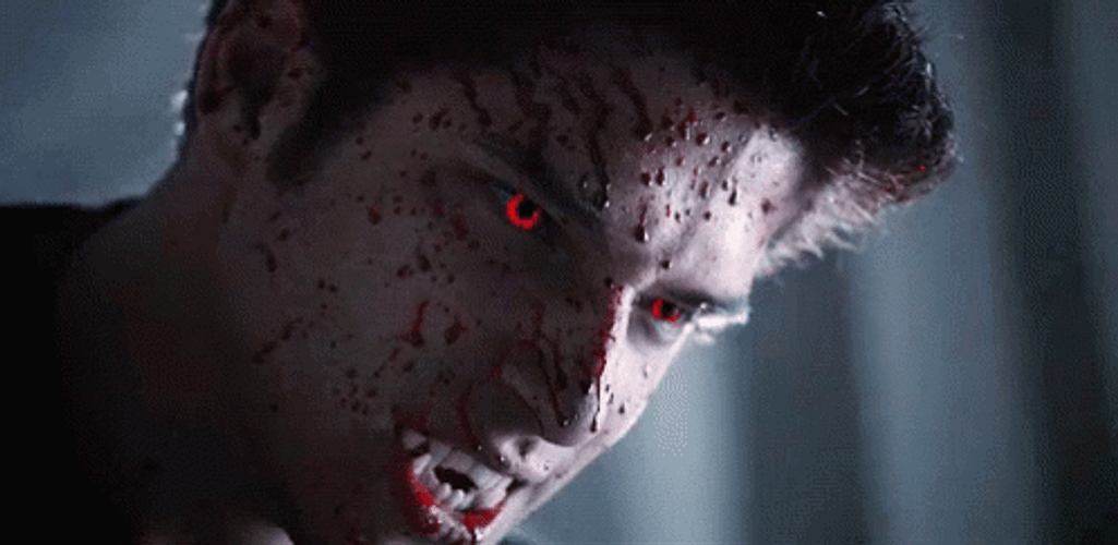 Scott McCall Teen Wolf Werewolf Eyes And Teeth GIF