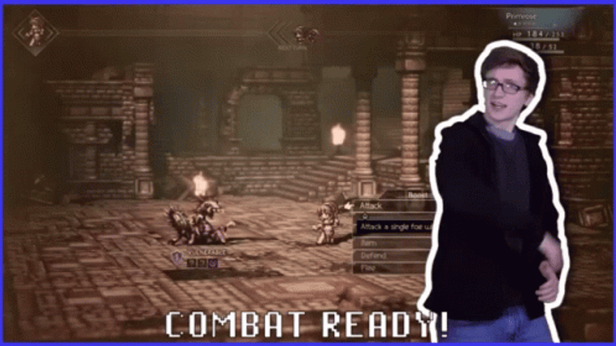 Scott The Woz Octopath Traveler Screen GIF