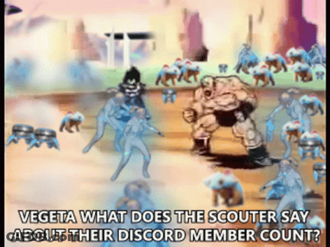 Scouter Say About Their Discord Member Count Over 9000 GIF