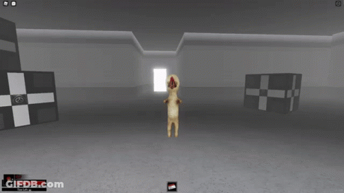 SCP Monster Standing In Front Of Door GIF