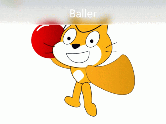 Scratch Cat Baller Animation GIF