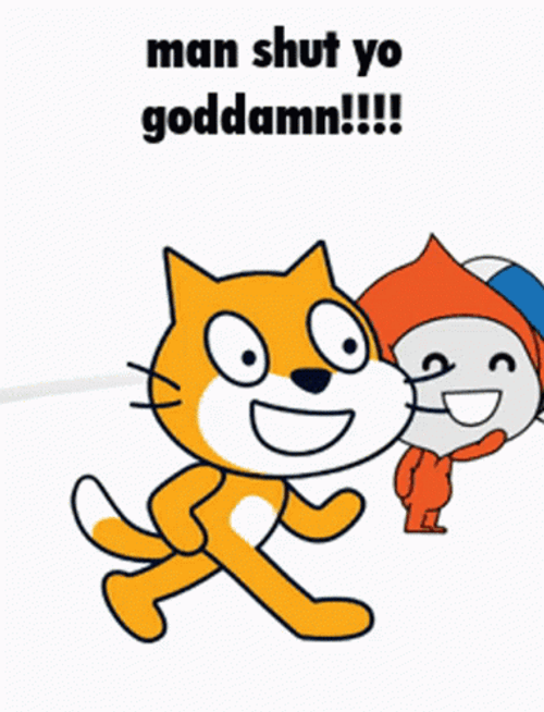 Scratch Cat High Speed Movements GIF