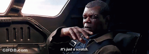Scratched Man In Car Says It's Just A Scratch GIF