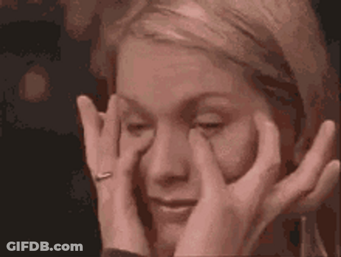 Scratching Eyeball Directly GIF