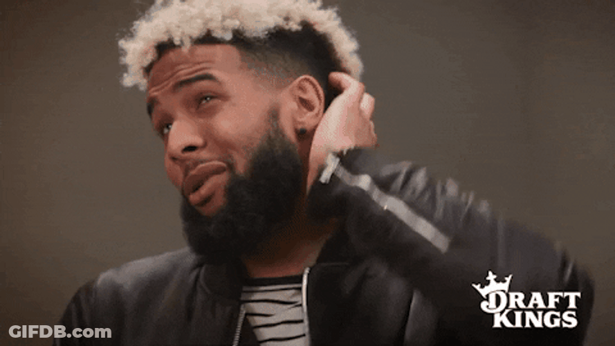 Scratching Head Odell Beckham GIF