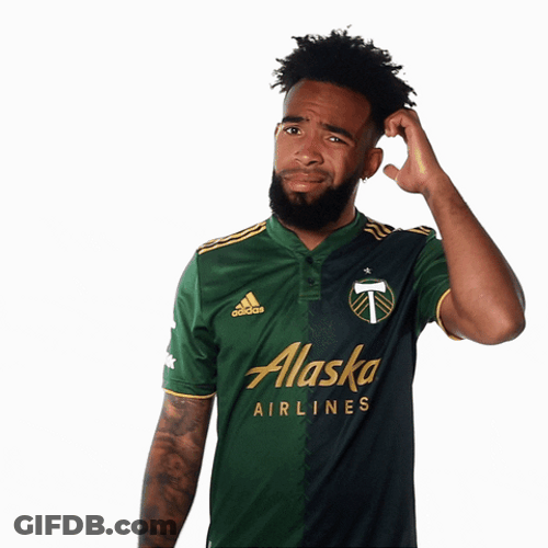 Scratching Head Portland Timbers Player GIF