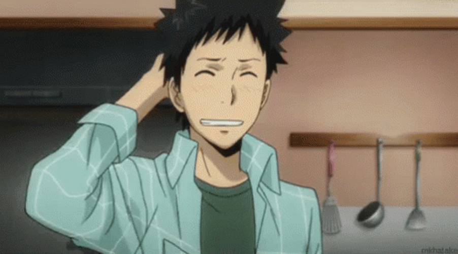 Scratching Head Uhmm Anime GIF
