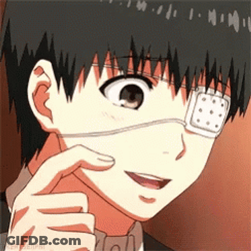 Scratching Ken Kaneki GIF