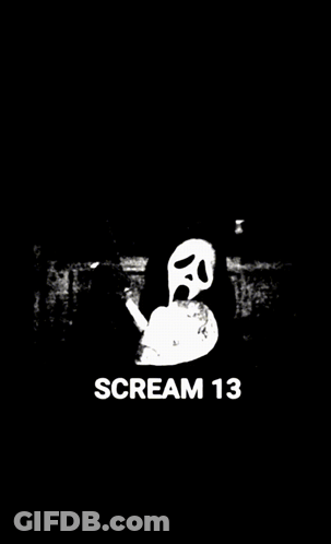 Scream 13 Ghost Mask Poster GIF