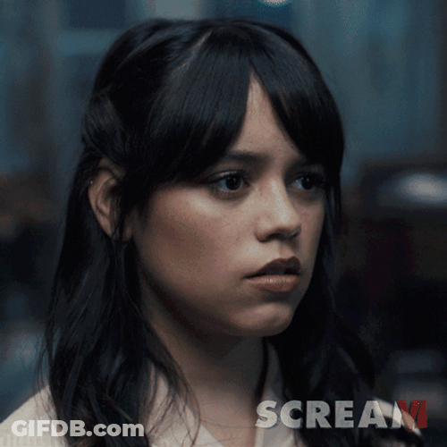 Scream 6 Head Turn Jenna Ortega GIF