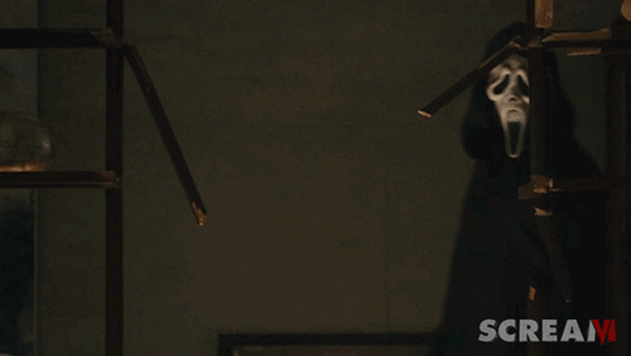 Scream 6 Open Eyes And Blades Ghostface GIF
