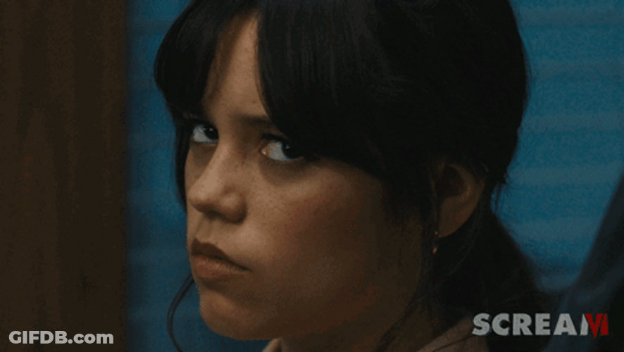 Scream 6 Serious Looking Jenna GIF