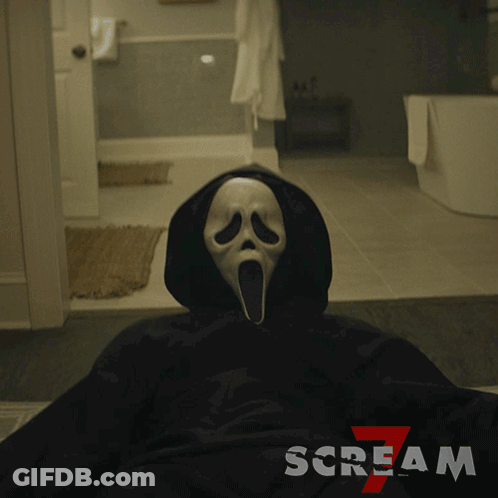 Scream 7 Poster Scary Mask GIF