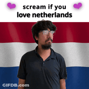 Scream If You Love Netherlands Man Glasses Beard GIF