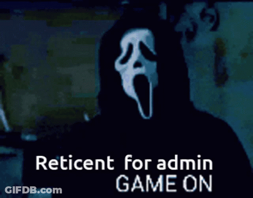 Scream Mask Person Reticent For Admin Game On GIF