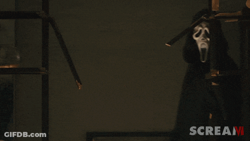 Scream Poster Ghost Mask GIF