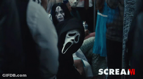 Scream Poster Masked Person GIF