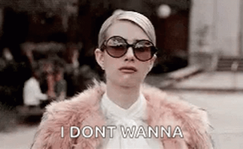 Scream Queens Chanel Oberlin I Dont Wanna GIF