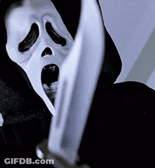 Scream Scary Ghost Face GIF