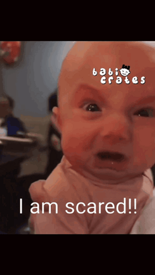 Screaming Baby Crying In Fear GIF