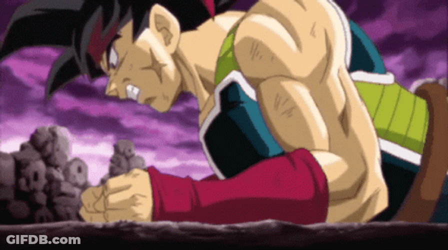 Screaming Bardock GIF
