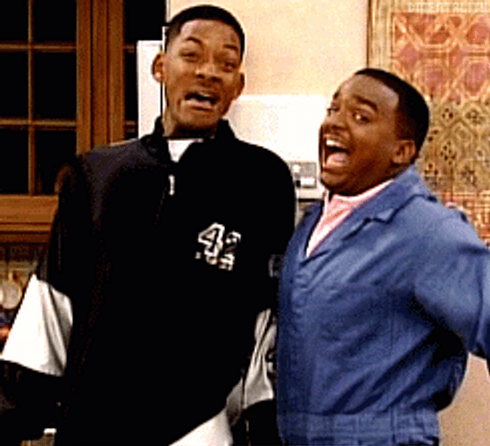Screaming Carlton And Will Smith GIF