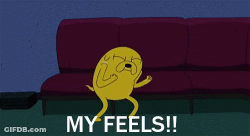 Screaming Cartoon Saying My Feels GIF