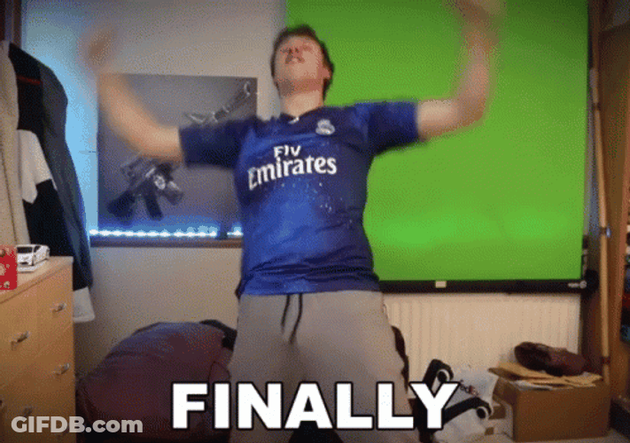 Screaming Finally Meme GIF
