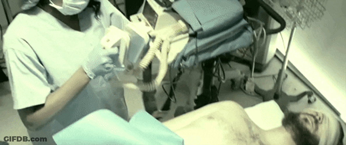 Screaming Guys Suffering From Trauma GIF