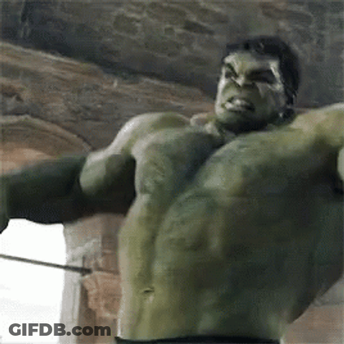Screaming Hulk In Anger GIF
