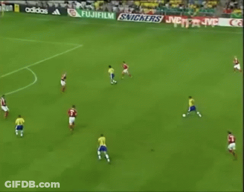 Screaming Man In Yellow-Green Soccer Jersey On FIFA TV GIF