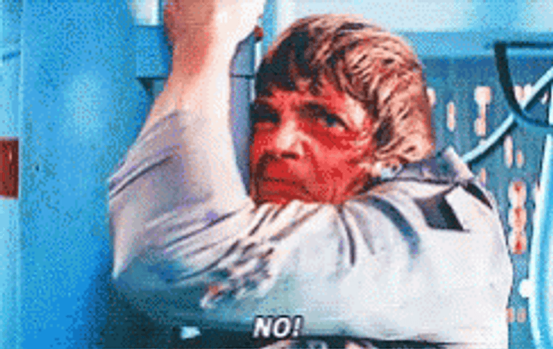 Screaming No Luke I Am Your Father GIF