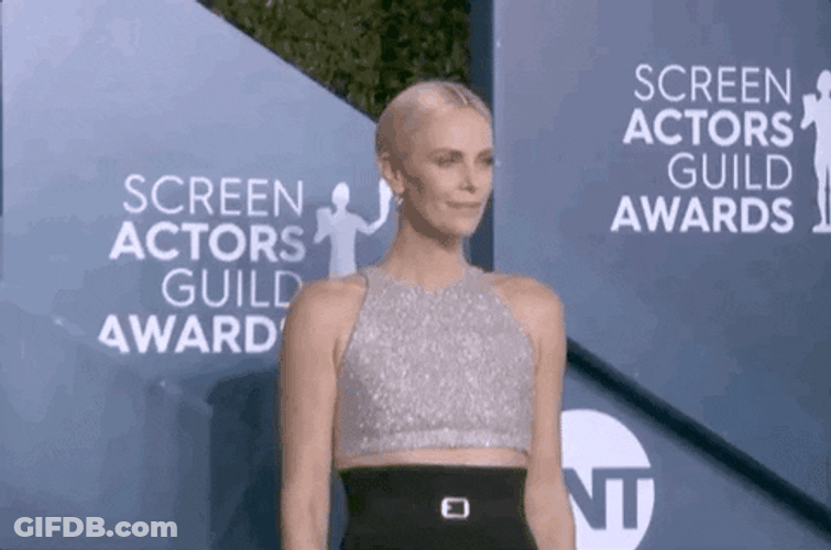 Screen Actors Guild Awards Charlize Theron GIF