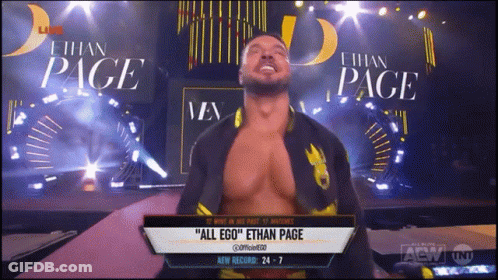 Screen Showing Wrestler Ethan Page GIF
