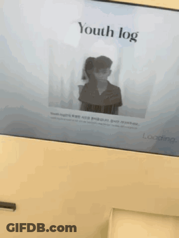 Screen With Man Woman And Youth Log GIF