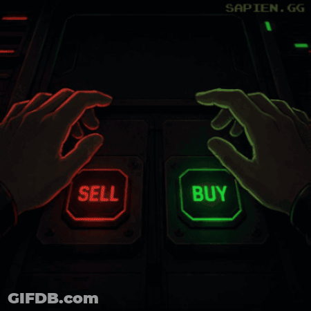 Screen With Skull Saying Decision Made GIF