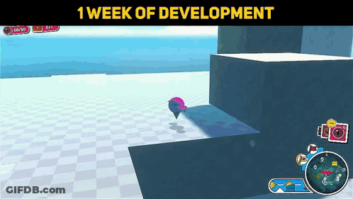 Screenshot 1 Week Of Development Video Game GIF