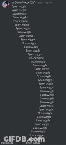 Screenshot Of Spam Wiggle Words GIF