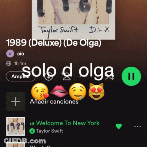Screenshot Of Taylor Swift 1989 Album Solo D Olga GIF