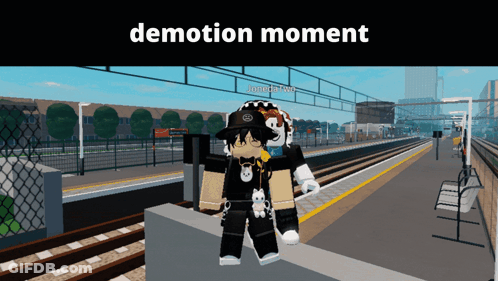 Screenshot Of Video Game Saying Demation Moment GIF