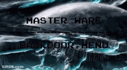 Screenshot Of Video Game Saying Master Ware GIF